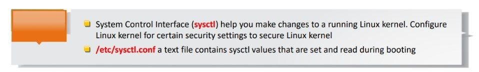 Configure sysctl to Secure Linux Kernel