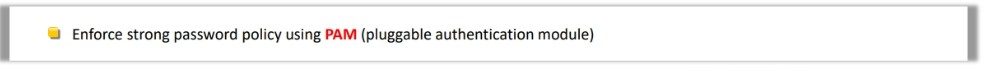 Enforce Strong Password Management