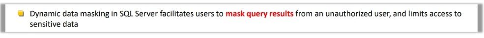 Implementing Dynamic Data Masking in SQL Server 2019