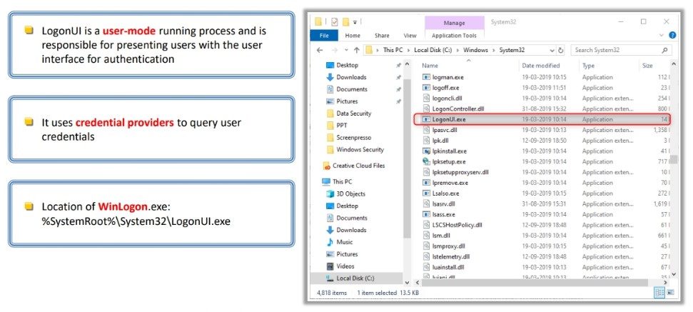 Logon User Interface LogonUI