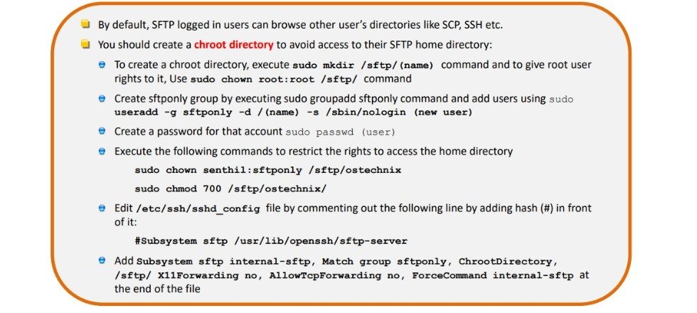 Setup Chroot SFTP