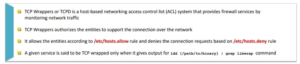 TCP Wrappers