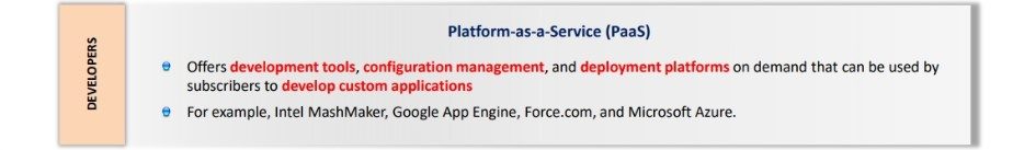Types of Cloud Service Modules